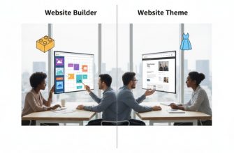 Каква е разликата между билдър и тема на сайта