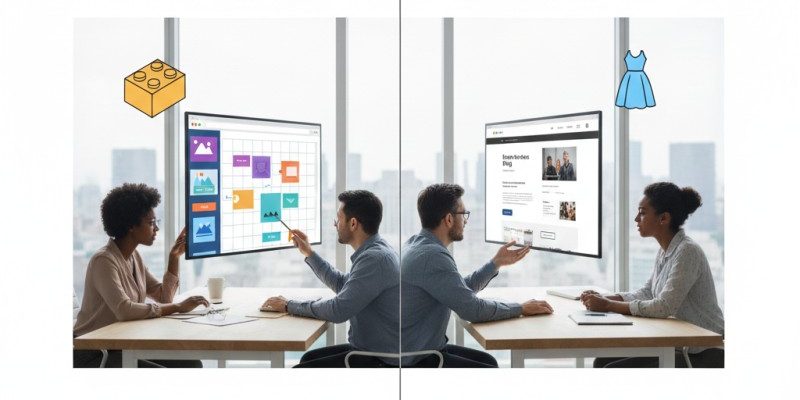 Каква е разликата между билдър и тема на сайта